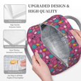 thumbnail image 3 of Fotbe Summer Flamingo Bolsa de Almuerzo con Estampado, Lonchera Aislada, Contenedor de Comida Reutilizable Tipo Cooler a Prueba de Fugas, 3 of 6
