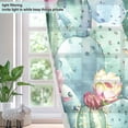 thumbnail image 4 of Cactus Watercolor Print Blackout Curtains Thermal Insulation 63 inch Grommet for Bedroom Living Room Bathroom Kitchen Windows 2 Pack, 4 of 6