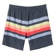 thumbnail image 4 of Bañador para Hombre SURF CUZ con Forro Compresivo, Secado Rápido, Shorts de Natación de 7", Traje de Baño Elástico con Bolsillos con Cremallera, Rayas Atardecer, Talla S, 4 of 7