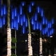 thumbnail image 5 of Nieve que cae gota de agua carámbano luz de jardín impermeable fiesta de vacaciones boda LED luz de lluvia enchufe de EE. UU. 8 tubos 50 cm Methold HA2465-05B*2, 5 of 7