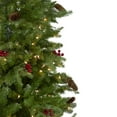 thumbnail image 5 of Northlight Real Touch™️ Pre-Lit Medium Mixed Winter Berry Pine Artificial Christmas Tree - 7.5' -, 5 of 9
