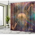 thumbnail image 5 of Ambesonne Outer Space Shower Curtain, Eternity Fantasy, 69"Wx70"L, Purple Tan, 5 of 5