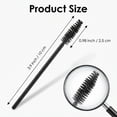 thumbnail image 6 of 50 Pcs Disposable Mascara Brush Wands, Soft Spiral Lash and Brow Applicators with Plastic Handle, for Eyebrow Extension and Makeup Use, Black, 6 of 6