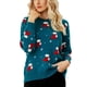 thumbnail image 1 of Suéter navideño, suéter navideño de cuello redondo para mujer, suéter navideño con hombros caídos, confiable y duradero, 1 of 8