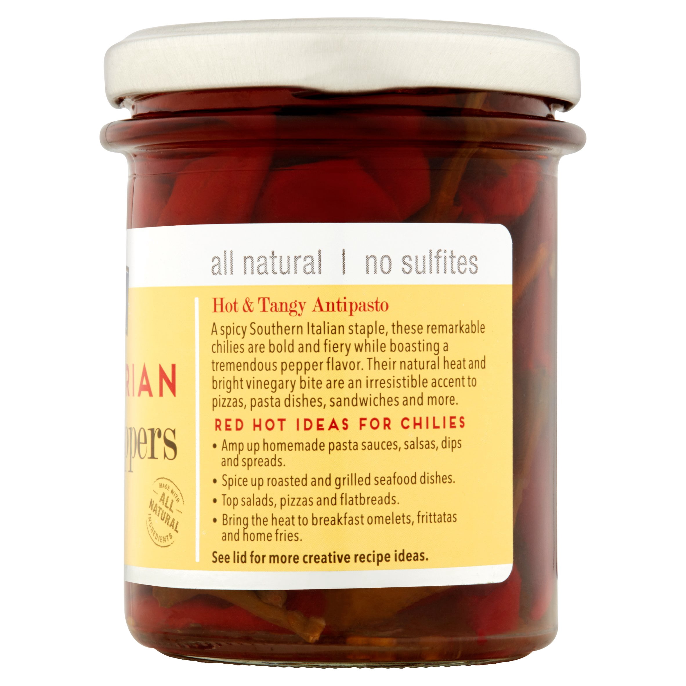 Delallo Hot & Spicy Calabrian Chili Peppers, 6.7 oz, 6 pack