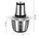 thumbnail image 2 of Picadora de carne eléctrica de acero inoxidable multifuncional 2L 220V 250W Licuadora de carne doméstica Accesorios de cocina, 2 of 10