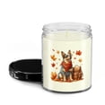 thumbnail image 2 of Welcome Fall Australian Cattle Dog Enjoys School Time Autumn Fall Leaves Soy Wax Candle Heeler Lover Gifts 16oz White Vanilla Candle - 02013, 2 of 5