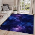 thumbnail image 1 of 2x3 Rug, Galaxy Door Mat Washable Non Slip Soft for Entryway, Space Blue Purple Nebula Rug, Universe Carpet, Galaxy Home Decor & Gifts, 1 of 7