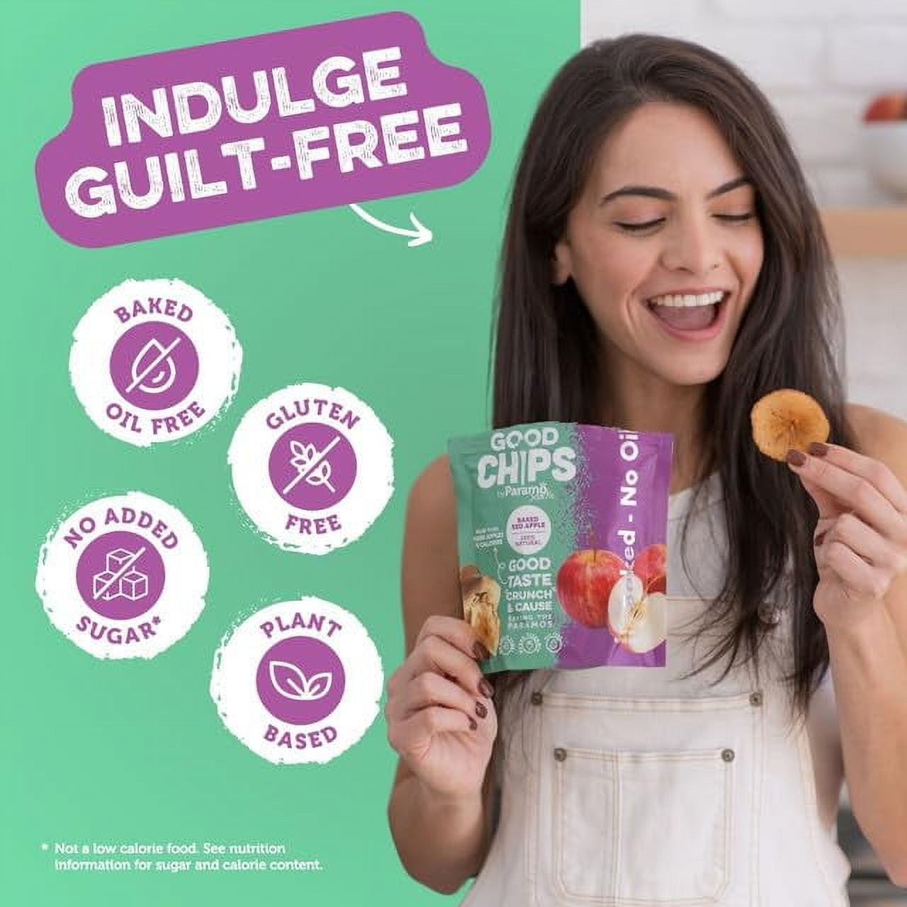 GOOD CHIPS Baked Apple Chips, 12-Pack, 0.53oz Bags
