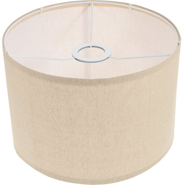 Natural Linen Lamp Shade Drum Lampshade Replacement for Table Lamp