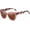 Crystal Pink Frame / Red Lens, variant on Trendy Polarized Women Sunglasses: Retro Cateye Shades - Sun Glasses Designed for Ladies with UV400 Protection