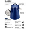 thumbnail image 2 of Cafetera Percolator COLETTI Classic para 12 tazas, color azul esmaltado, 2 of 7
