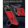 thumbnail image 3 of for iPhone 11 Pro Case with 360° Rotatable Invisible Ring Stand, Large Window Design Compatible with Magsafe, -Grade Protection Shockproof Phone Cover for Women Men, Red, 3 of 7