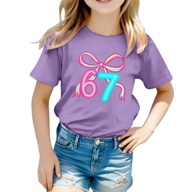 Shadoumai 67 Six Seven 6 7 Design Meme Drôle Mason 67 t-Shirts Enfants Design Graphique