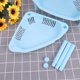 thumbnail image 3 of EeaseMX Estantes de almacenamiento pequeños de plástico de 3 capas, cesta de plástico, estante esquinero, organizador de escritorio, estante de baño para el hogar, cocina (azul), 3 of 7