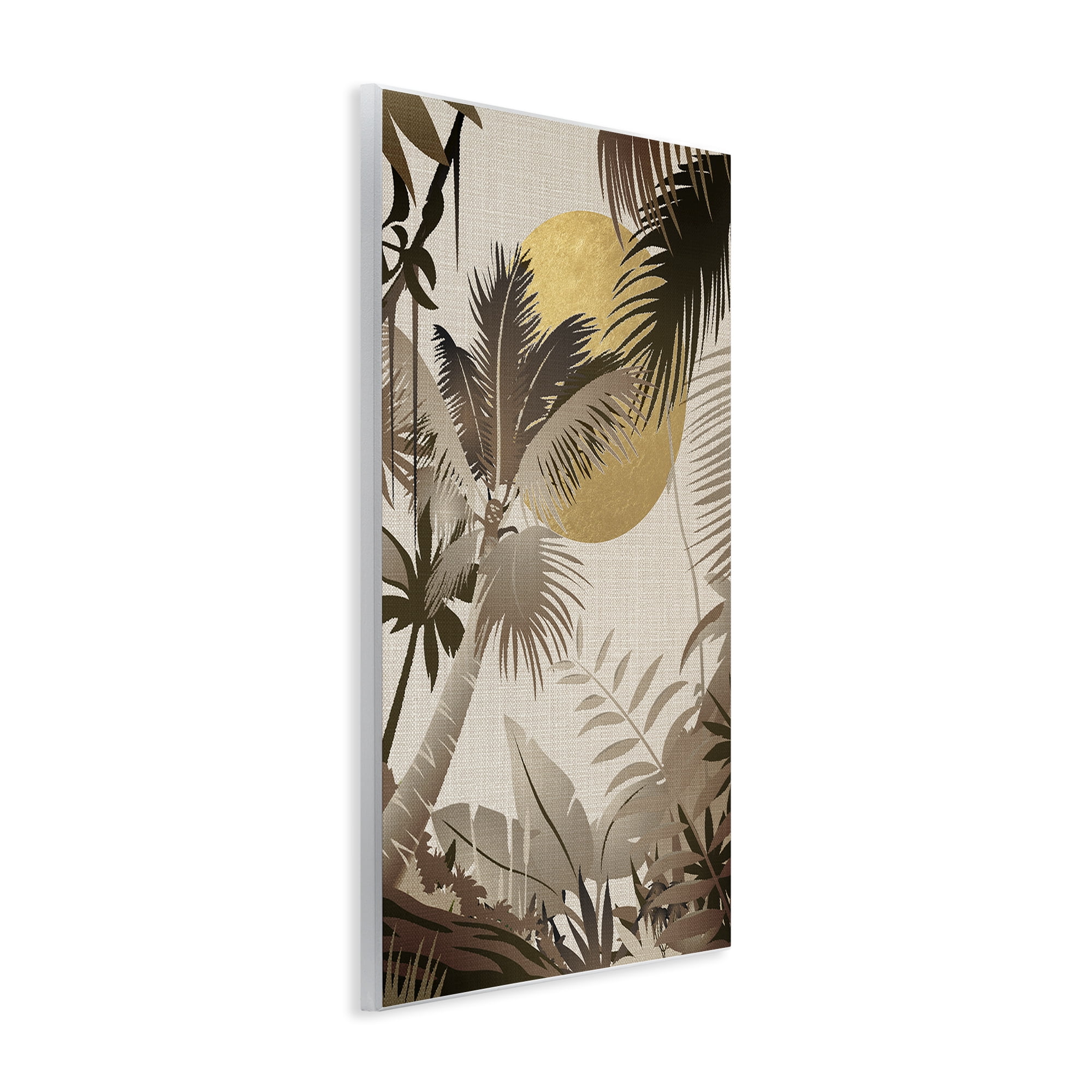 Stupell Industries Neutral Tropical Trees Plants & Flowers Painting Unframed Art Print Wall Art, 13 x 19