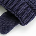 thumbnail image 7 of Winter Baby Stuff Hat for Boy Girls Accessories Knited Cap Kids Hat Fleece Warm Gloves Thick Winter Ear Kids Hat Baby Bonnet (Navy hat), 7 of 7