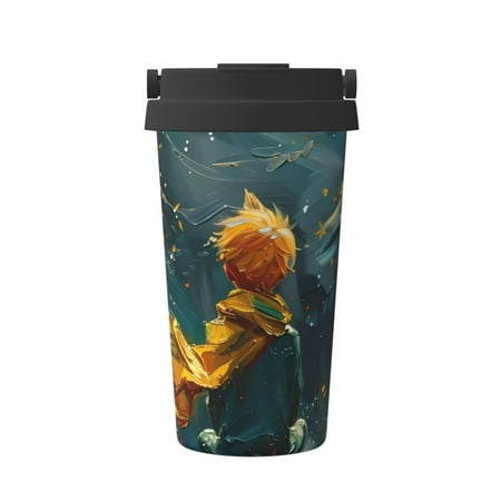 

Junzan Whimsical Starry Night Scene for Stainless Steel Vacuum Insulated Tumbler - Reusable Insulated Cold Brew Iced Coffee Cup Thermos -Gifts for Women Men Him Her