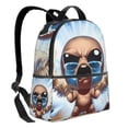 thumbnail image 2 of Lsque The Binding of Isaac Pattern Backpack – School Travel Canvas Daypack with Ergonomic Padded Straps, Multiple Compartments & Leather Handle, 2 of 5