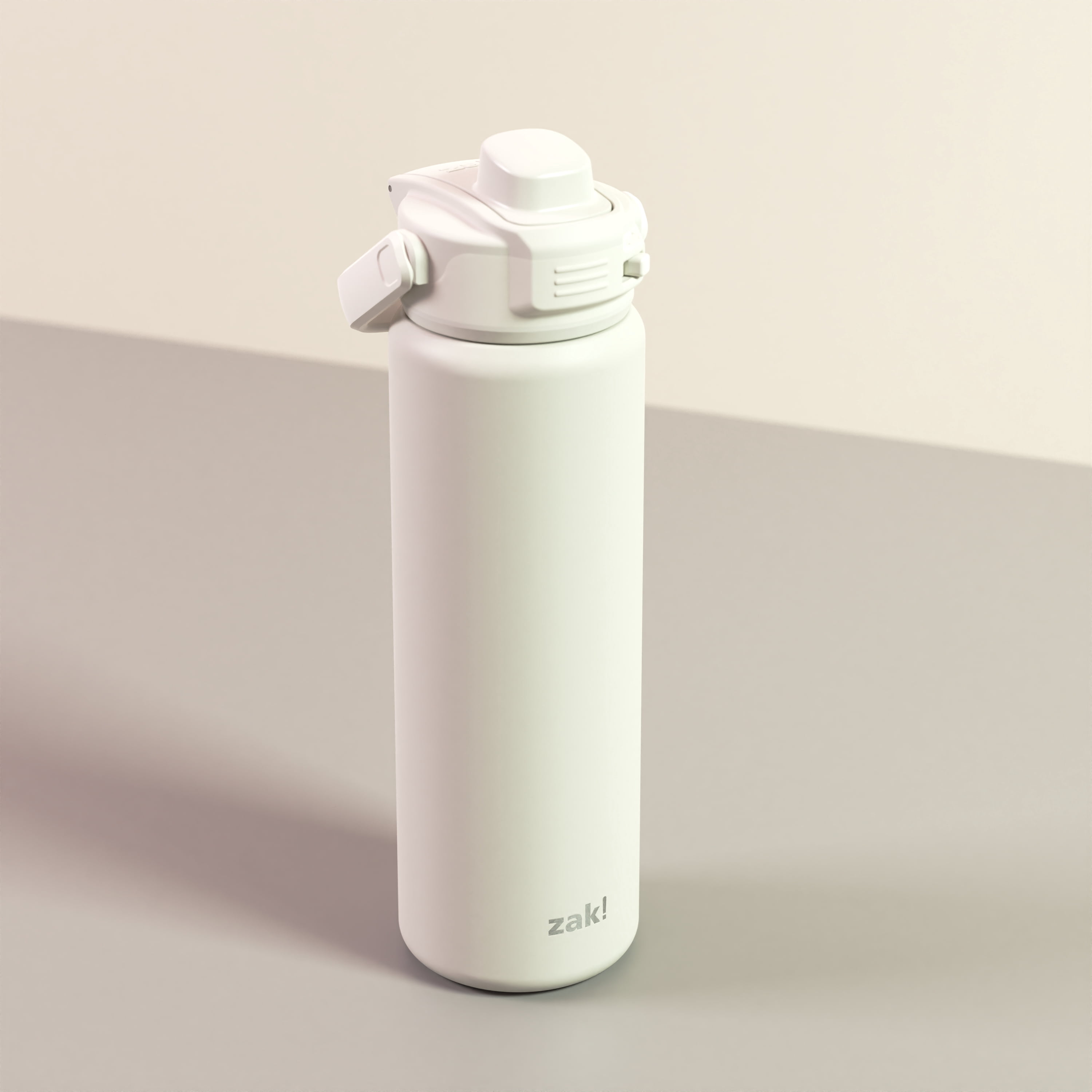 Ivory Powder Coat 24oz Stainless Steel Vacuum Beacon Bottle