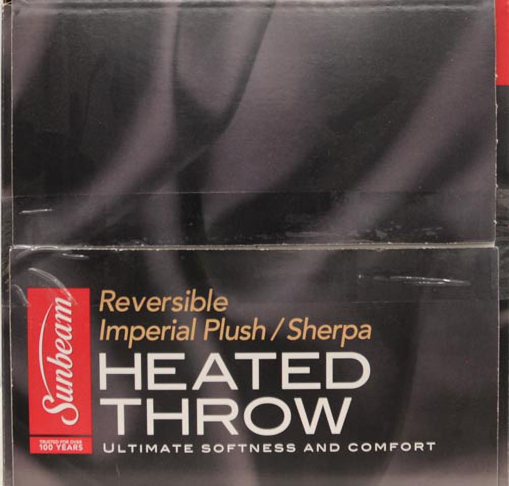 Sunbeam Sherpa to Microplush 60 x 50 Electric Heated Throw Blanket, 1  Each - Walmart.com