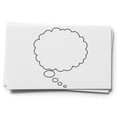 thumbnail image 3 of Large Left Thought Cloud Art Rubber Stamp, Laser Engraved Craft Stamp on Wood Mounted Block, Size 1-3/4” x 1-3/4”, Made in USA, 3 of 7