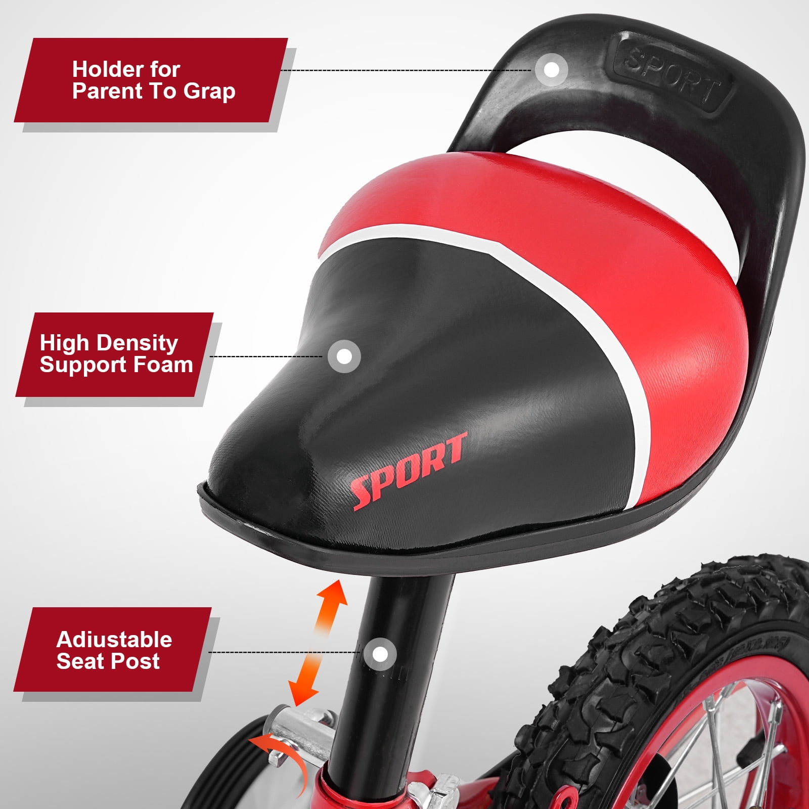 SPPTTY Kids Bike for 2-16 Years Old,12"-20" Bike for Boys Girls with Training Wheels,Dual Hands Brakes