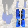 thumbnail image 4 of Bota de cepillado para caballos, 4 piezas, protectores de patas delantera traseras, botas de neopreno, protección para las piernas, SG DYNWAVEMX Botas de tendón de caballo, 4 of 8