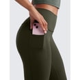 thumbnail image 4 of Pantalones CRZ YOGA Butterluxe de tiro alto acampanados 80 cm Oliva S, 4 of 4