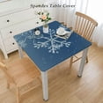 thumbnail image 2 of nygtbtfer  Tablecloth Blue White s Rectangle Table Cloth Stain Resistant Table Cover for Dining Room Kitchen Winter Holiday New Year Christmas Party Decor, 2 of 7