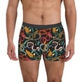 thumbnail image 2 of Bingfone Snake And Flower Men's Underwear - Casual Stretch Boxer Briefs-Small, 2 of 7