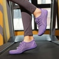 thumbnail image 5 of lnmuld Men Women Barefoot Shoes, Breathable Mesh Shoes for Water Yoga Fitness Hiking Color:Purple,Size:7.5, 5 of 7