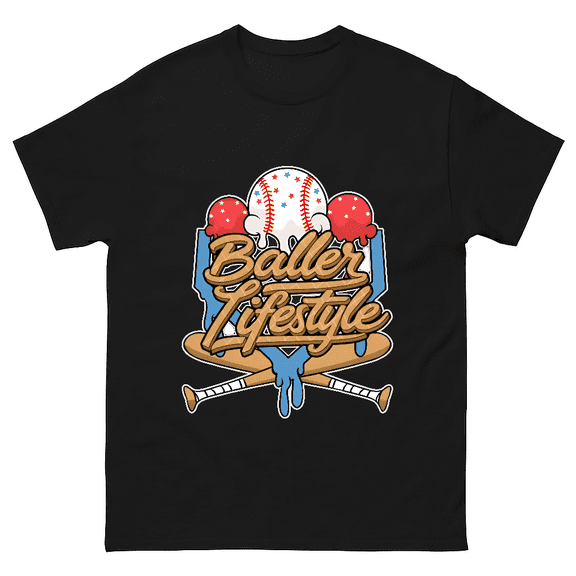 Baller Lifestyle Baseball Graphic Gift For Boys Unisex T-Shirt V12591