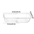 thumbnail image 3 of Clear Acrylic Expandable Drawer Organizer - Stackable Desktop Storage Box with Non-Slip Base, 2 Sizes (9.4" & 9.9" Lengths) for Office & Home Organization, 3 of 6