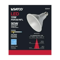 Satco S29441 15 Watt; PAR38 LED; 3000K; California Compliant 6-pack