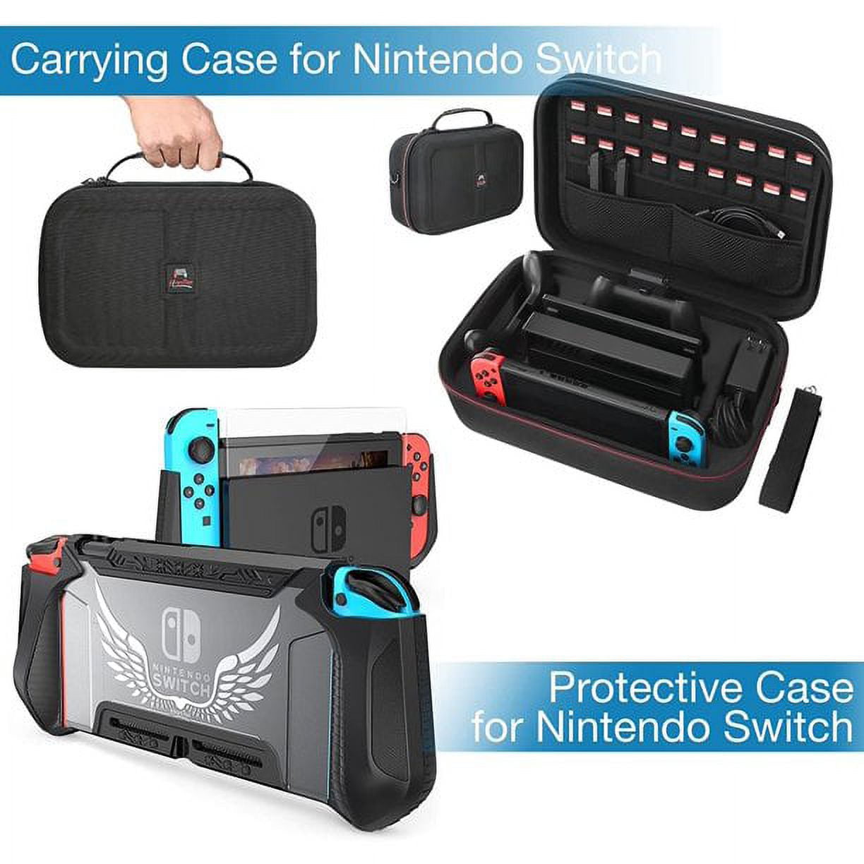 HEYSTOP Switch Accessories Bundle 28 in 1 for Nintendo Switch