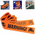 thumbnail image 3 of Cinta de advertencia de peligro de Halloween, 2 uds., cintas de precaución de seguridad DIY no adhesivas, accesorios de señalización, 8,5 cm x 4m, 3 of 5