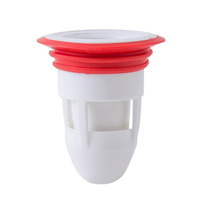 Billuyoard Cubierta de drenaje Núcleo Baño Cocina Anti-obstrucción Colector de tubería de agua Anti-olor 3.7-5.2cm Filtro de filtro de Suministros de limpieza para el hogar Blanco