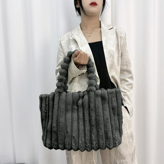 Bolso de mano de tela suave de gran capacidad y moderno para mujer, elegante bolso de hombro con estilo y asa cómoda para uso diario, bolso de hombro de tela.