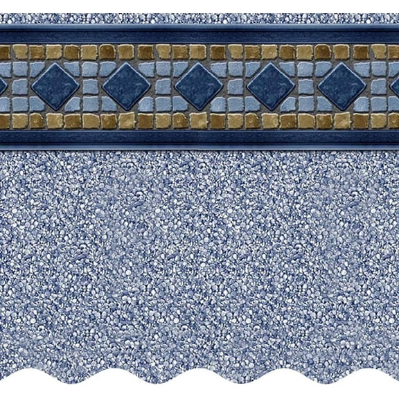 SmartLine 16' x 32' Oval Laguna Unibead Above Ground Swimming Pool Liner, 52" Height, 25 Gauge