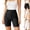 #03 Black, variant on Women's Invisible No Show Safety Shaping Shorts, High Waist Seamless Anti-Chaf Boyshorts, Wavy Edge Tummy Control Smooth Underwear,One Size,Black
