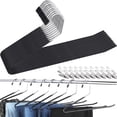 thumbnail image 1 of Perchas para Pantalones, Ganchos Metalicos con Clip, Ganchos para Pantalones Resistent Antideslizantes Duradera Ajustables, Ahorra Espacio-para Faldas Bufandas (Negro), 1 of 4