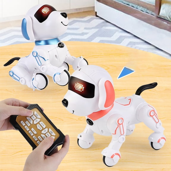 Nsxcdh Rc Robot Dog Remote Control Stunt Puppy Dancing Programmable Abs 8.5x5.16x7.1 in Rechargeable Smart Kids Toy Christmas Gift for 3 Years up Christmas Gifts for Grandkids