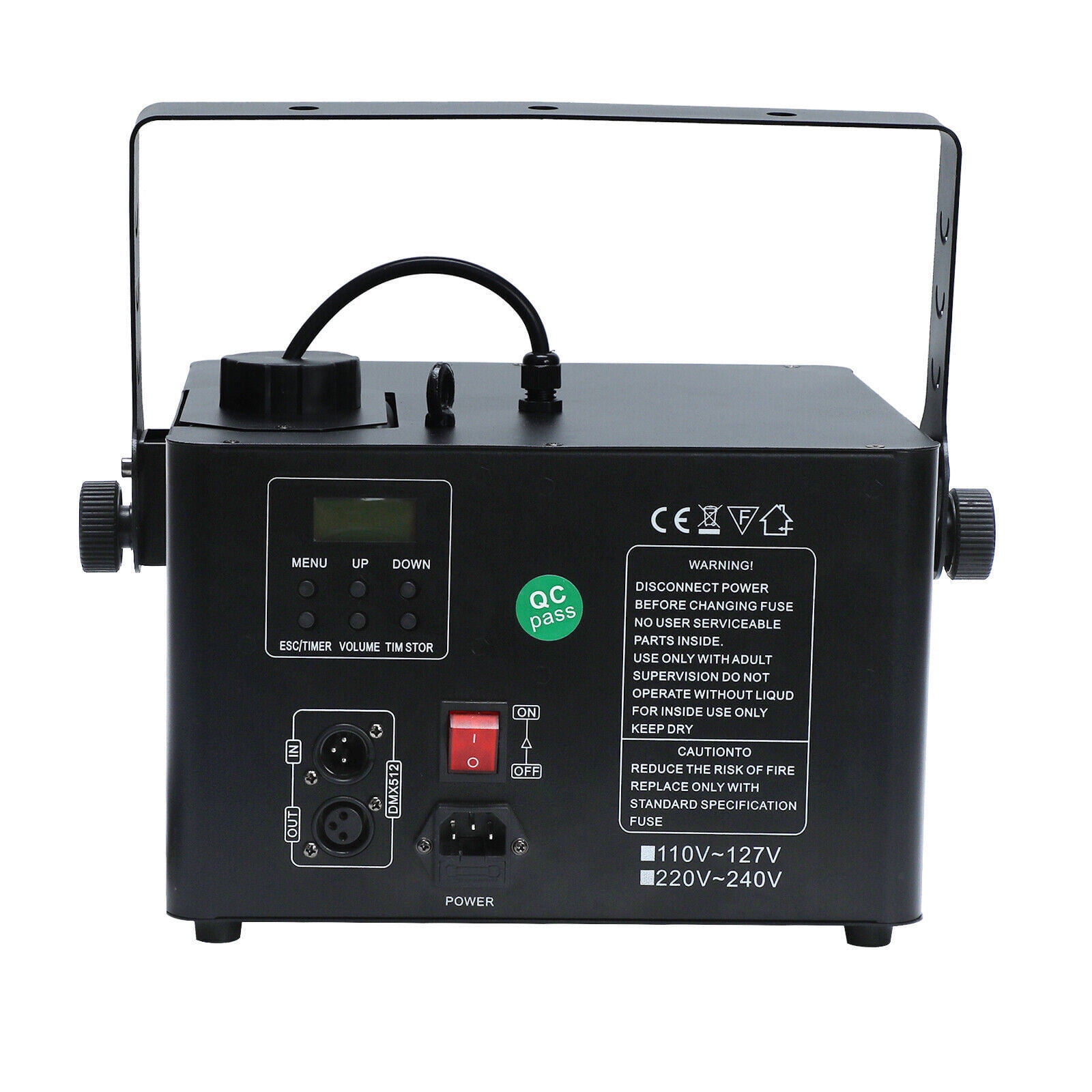 1500W DMX Low Profile Hazer Haze Smoke Fog Machine Theater DJ Stage Effect w/ RC