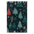 thumbnail image 5 of Christmas Trees Green Curtains Black Out 72 Inch Length Curtains for Sliding Glass Doors Bedroom Living Room 2 Pack, 5 of 6