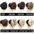 thumbnail image 4 of Messy Bun Hair Scrunchie Tousled Updo Hair Extensions Elastic Band Curly Wavy Hair Piece Synthetic Chignon, 4 of 7
