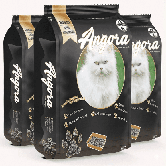 Pack de 3 Arena Flagasa Angora 5Kg