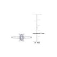 thumbnail image 4 of 1.00 Carat (Ctw) Lab-Created Emerald-Cut Moissanite Engagement Ring in Sterling Silver, 4 of 5
