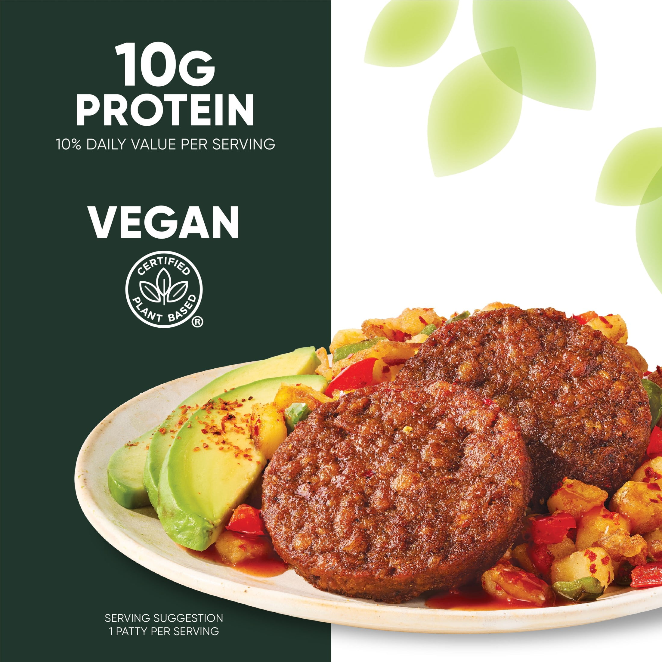 MorningStar Farms Veggie Breakfast Hot and Spicy Plant Based Sausage Patties, Vegan Meat, 8 oz, 6 Count (Frozen)