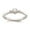 White, variant on Diamond2Deal 14k Rose Gold Beaded Edge Petite 3-Stone 1/4 carat Round Diamond Complete Promise/Engagement Ring for Women Size- 7